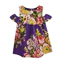 A.T.U.N. (All Things UBER Nice) Girls Cotton Empire Waist Knee Length Sleeveless Casual Dress