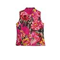 A.T.U.N. (ALL THINGS UBER NICE) Boys Cotton Floral Printed Collar Neck Sleeveless Nehru Jacket for Festival Ethnic Wear