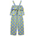 A.T.U.N. (All Things UBER Nice) Girls Long Length Striped Cotton Jumpsuit | One Piece Dress