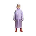 A.T.U.N. (ALL THINGS UBER NICE) Kids Waterproof Hooded Long Raincoat for Boys | Single Layer Rain Protection with Front Button Closure | Lightweight Bright Color School Rainwear for 6–14 Years