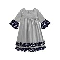 A.T.U.N. (ALL THINGS UBER NICE) Girls Knee Length Cotton Empire Waist Casual Dress