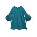 A.T.U.N. (ALL THINGS UBER NICE) Girls Cotton A-Line Knee Length Long Sleeve Casual Dress