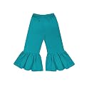 A.T.U.N. (ALL THINGS UBER NICE) Girls Stylish Regular Casual Ruffle Pants Teal