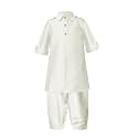 A.T.U.N. (ALL THINGS UBER NICE) Boy's Polyester Solid Full Sleeve Pathani Suit Set | Kurta and Pyjama Set | Ethnic Clothing Set for Festival and Special Occasion | 2 Piece Set