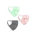 A.T.U.N. All Things Uber Nice Unisex Cotton Face Mask (Pack of 3) (AFCM Set MPC_Mint-Pink-Charcoal Grey_OS)