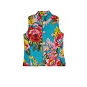 A.T.U.N. (ALL THINGS UBER NICE) Boys Cotton Floral Printed Collar Neck Sleeveless Nehru Jacket for Festival Ethnic Wear