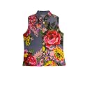 A.T.U.N. (ALL THINGS UBER NICE) Boys Cotton Floral Printed Collar Neck Sleeveless Nehru Jacket for Festival Ethnic Wear