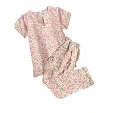 A.T.U.N. (ALL THINGS UBER NICE) Womens Handblock Printed Cotton Pajama Set | Short Sleeve Night Dress