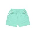 A.T.U.N. (ALL THINGS UBER NICE) Girl's Boho Shorts (GSHT BHO_Mustard-Navy_8-9 Years)