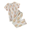 A.T.U.N. (ALL THINGS UBER NICE) Womens Handblock Printed Cotton Pajama Set | Short Sleeve Night Dress