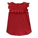 A.T.U.N. (ALL THINGS UBER NICE) Girls Polka Dots Regular Top Mustard-Black