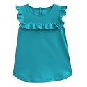 A.T.U.N. (ALL THINGS UBER NICE) Girls Solid Casual Top Teal