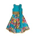A.T.U.N. (ALL THINGS UBER NICE) Girl's Polyester Readymade Printed Lehenga Choli Set | Ethnic Wear Clothing Set for Festival Occasions