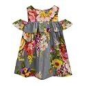 A.T.U.N. (All Things UBER Nice) Girls Cotton Empire Waist Knee Length Sleeveless Casual Dress