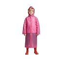 A.T.U.N. (ALL THINGS UBER NICE) Kids Waterproof Hooded Long Raincoat for Boys | Single Layer Rain Protection with Front Button Closure | Lightweight Bright Color School Rainwear for 6–14 Years