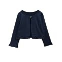 A.T.U.N. (ALL THINGS UBER NICE) Girls Solid Cotton Cardigan | Round Neck Standard Length Jacket