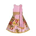 A.T.U.N. (ALL THINGS UBER NICE) Girl's Polyester Readymade Printed Lehenga Choli Set | Ethnic Wear Clothing Set for Festival Occasions