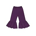 A.T.U.N. (ALL THINGS UBER NICE) Girls High Rise Regular Elasticated Waistband Casual Ruffle Pants Purple