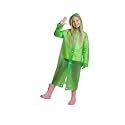 A.T.U.N. (ALL THINGS UBER NICE) Kids Waterproof Hooded Long Raincoat for Girls | Single Layer Rain Protection with Front Button Closure | Lightweight Bright Color School Rainwear for 6–14 Years