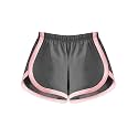 A.T.U.N. (ALL THINGS UBER NICE) Baby-Girl's Hotpants Regular Cotton Shorts (GSHT HOL_Charcoal Grey-Soft Pink_0-3 Months)