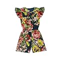 A.T.U.N. (ALL THINGS UBER NICE) Girls Floral Printed Cotton Above The Knee Jumpsuit