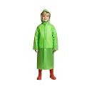 A.T.U.N. (ALL THINGS UBER NICE) Kids Waterproof Hooded Long Raincoat for Boys | Single Layer Rain Protection with Front Button Closure | Lightweight Bright Color School Rainwear for 6–14 Years