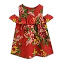 A.T.U.N. (All Things UBER Nice) Girls Cotton Empire Waist Knee Length Sleeveless Casual Dress
