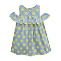 A.T.U.N. (All Things UBER Nice) Girls Cotton Empire Waist Knee Length Sleeveless Casual Dress