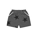 A.T.U.N. (ALL THINGS UBER NICE) Girl's Boho Shorts (GSHT BHO_Mustard-Navy_8-9 Years)