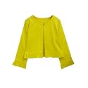 A.T.U.N. (ALL THINGS UBER NICE) Girls Solid Cotton Cardigan | Round Neck Standard Length Jacket