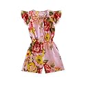 A.T.U.N. (ALL THINGS UBER NICE) Girls Floral Printed Cotton Above The Knee Jumpsuit