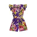A.T.U.N. (ALL THINGS UBER NICE) Girls Floral Printed Cotton Above The Knee Jumpsuit