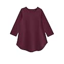 A.T.U.N. (All Things UBER Nice) Girls Cotton Regular Fit Round Neck Long Sleeve T-Shirt