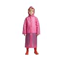 A.T.U.N. (ALL THINGS UBER NICE) Kids Waterproof Hooded Long Raincoat for Boys | Single Layer Rain Protection with Front Button Closure | Lightweight Bright Color School Rainwear for 6–14 Years