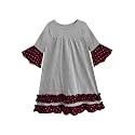 A.T.U.N. (ALL THINGS UBER NICE) Girls Knee Length Cotton Empire Waist Casual Dress