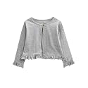 A.T.U.N. (ALL THINGS UBER NICE) Girls Solid Cotton Cardigan | Round Neck Standard Length Jacket