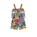 A.T.U.N. (ALL THINGS UBER NICE) Girl's Cotton Knee-Length Jumpsuit (GROM FAF_Grey-Multi_8-9 Years)
