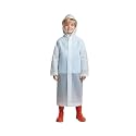 A.T.U.N. (ALL THINGS UBER NICE) Kids Waterproof Hooded Long Raincoat for Boys | Single Layer Rain Protection with Front Button Closure | Lightweight Bright Color School Rainwear for 6–14 Years