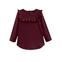 A.T.U.N. (ALL THINGS UBER NICE) Girls Full Sleeve Casual T-Shirt Wine