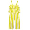 A.T.U.N. (All Things UBER Nice) Girls Long Length Striped Cotton Jumpsuit | One Piece Dress