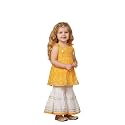 A.T.U.N. (ALL THINGS UBER NICE) Girls 100% Cotton Kurti &amp; Sharara Set | Stylish Printed Outfit for Kids | Soft Breathable Fabric Comfortable Indian Clothing Set | Co-ords Set for Girls