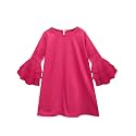 A.T.U.N. (ALL THINGS UBER NICE) Girls Cotton A-Line Knee Length Long Sleeve Casual Dress