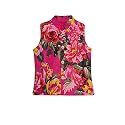 A.T.U.N. (ALL THINGS UBER NICE) Boys Cotton Floral Printed Collar Neck Sleeveless Nehru Jacket for Festival Ethnic Wear