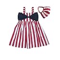 A.T.U.N. (ALL THINGS UBER NICE) Girls Cotton Shoulder Strap Empire Mini Party Dress with Bow