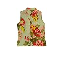 A.T.U.N. (ALL THINGS UBER NICE) Boys Cotton Floral Printed Collar Neck Sleeveless Nehru Jacket for Festival Ethnic Wear
