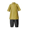 A.T.U.N. (ALL THINGS UBER NICE) Boy's Polyester Solid Full Sleeve Pathani Suit Set | Kurta and Pyjama Set | Ethnic Clothing Set for Festival and Special Occasion | 2 Piece Set
