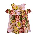 A.T.U.N. (All Things UBER Nice) Girls Cotton Empire Waist Knee Length Sleeveless Casual Dress