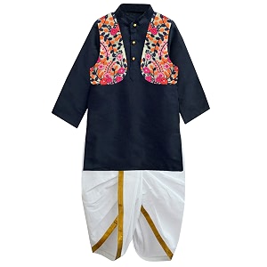 atun boys39 regular fit dhoti kurta amp jacket