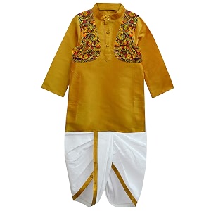 atun boys39 regular fit dhoti kurta amp jacket