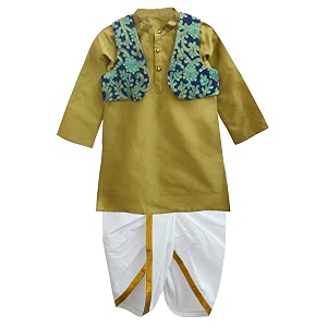 atun boys39 regular fit dhoti kurta amp jacket